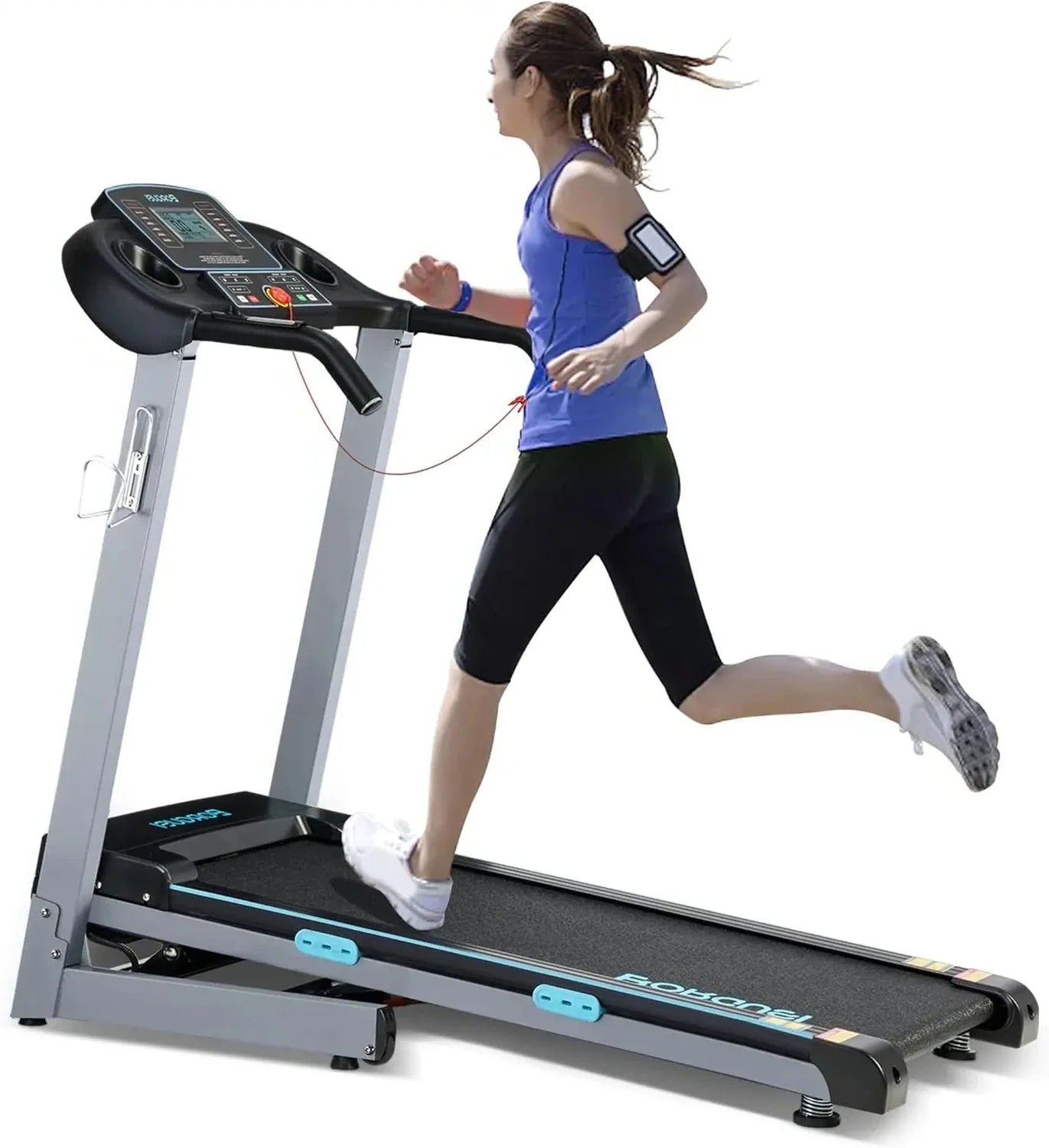 300 lb. Capacity 3.0HP Folding Electric Treadmill Up to 8.5 MPH Speed