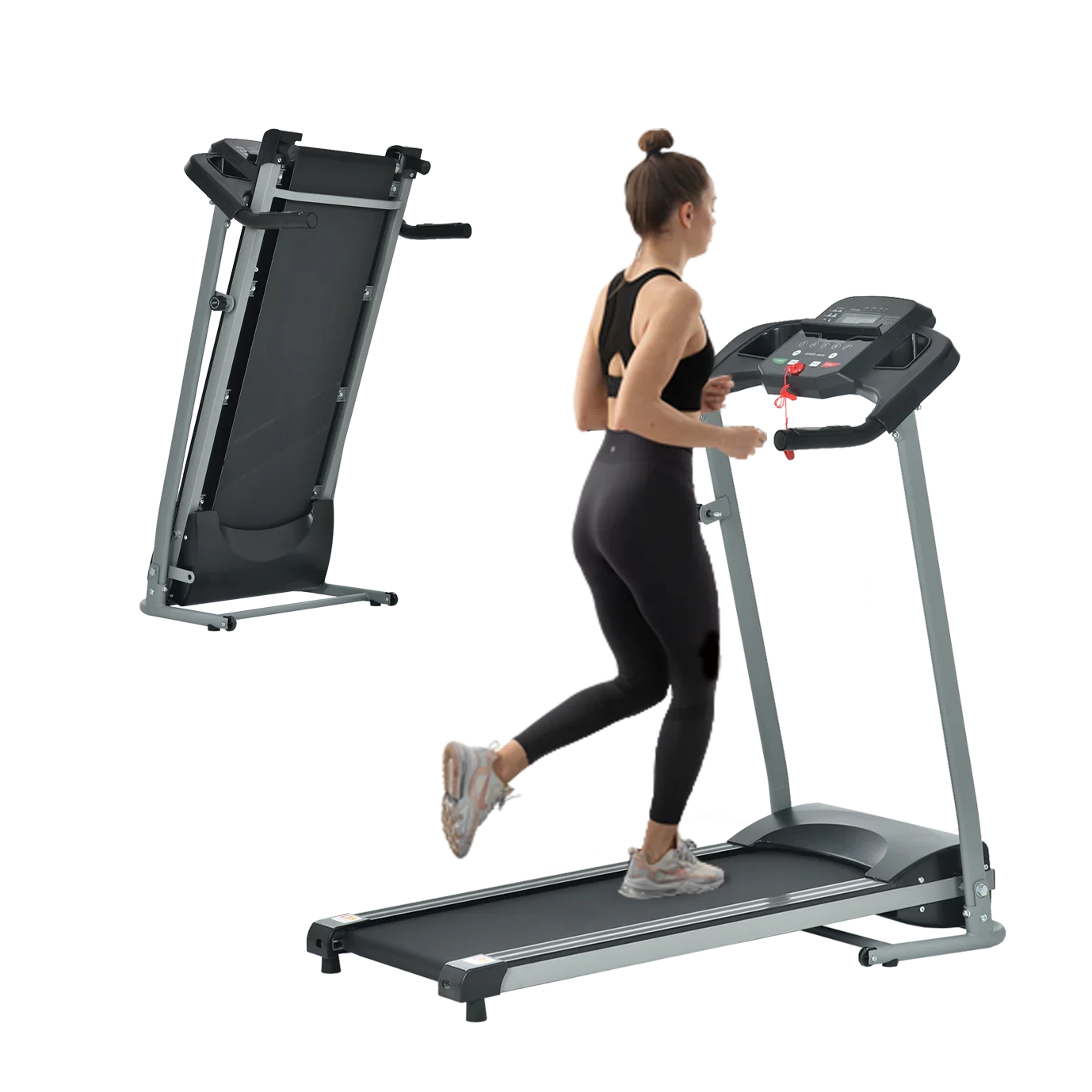 Foldable Home Treadmill with 15 Programs & Incline