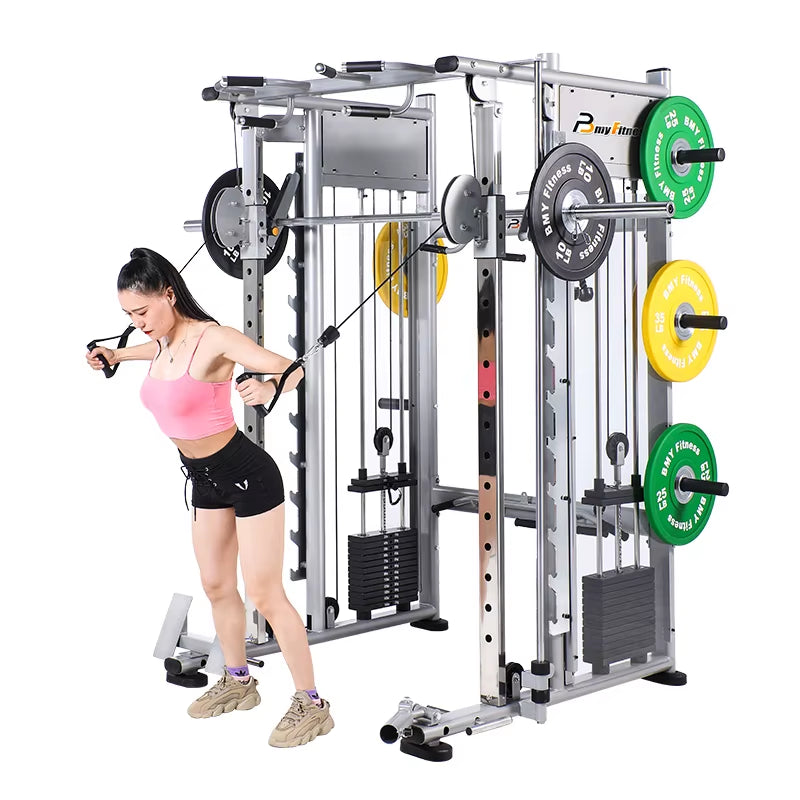 Wholesale Multi-Functional Trainer Home Gym Fitness Equipment Squat Rack Power Rack Cage All in One Smith Machine Price