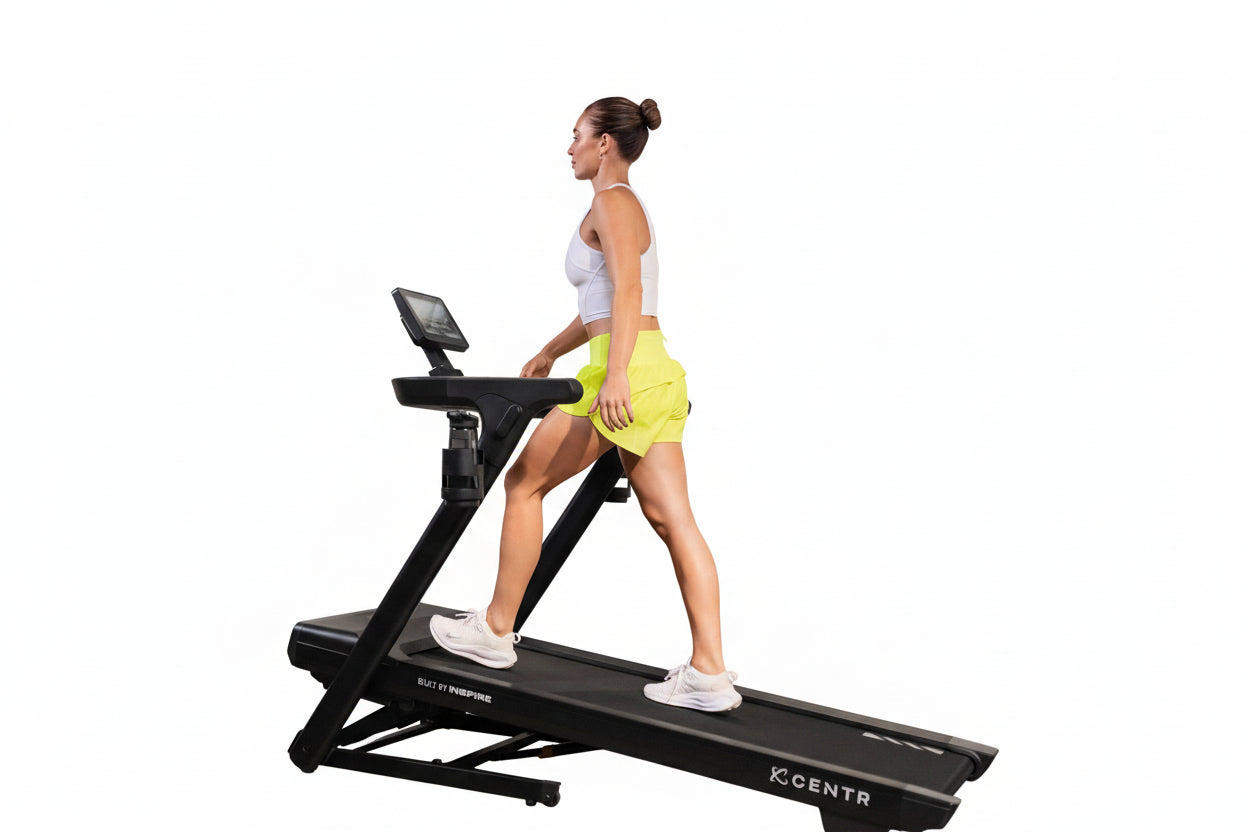 Centr Runr-S Folding Treadmill with 10” Touchscreen, Tool-Less Assembly